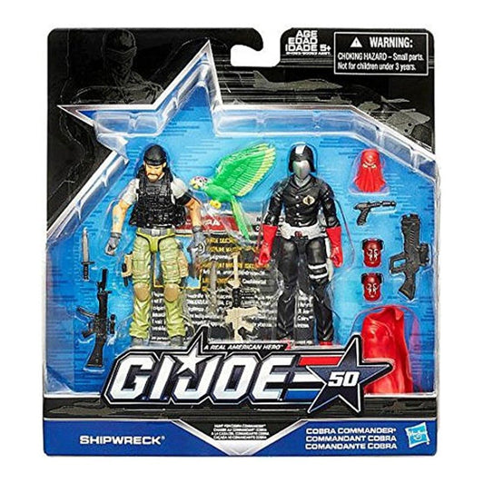 G.I. JOE, 50th 2 Pack Shipwreck vs. Cobra Commander Hunt for Cobra Commander Figures