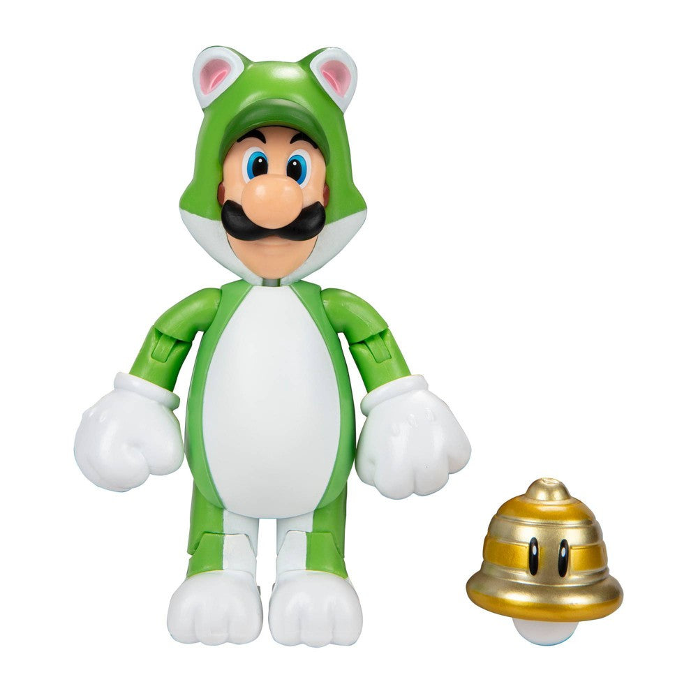 Nintendo Super Mario - Cat Luigi with Super Bell 4" Figure