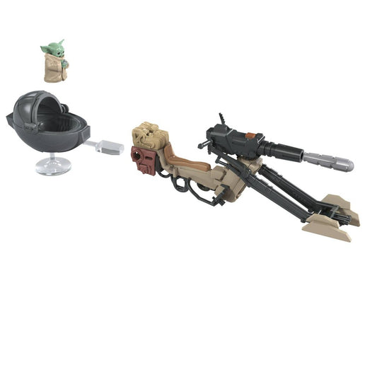 Star Wars Mission Fleet Expedition Class The Mandalorian The Child Battle for The Bounty 2.5-Inch-Scale Figures and Vehicle, Kids Ages 4 and Up, Multicolored (E96805X0) (B083YW5FFM)