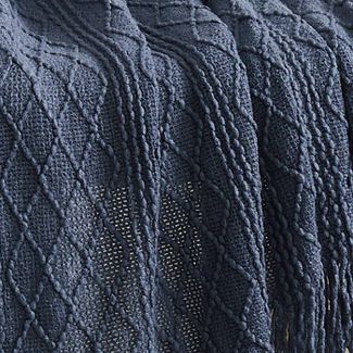 blue-woven-texture-solid-cool-throw-60-x-50