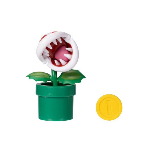 Nintendo Super Mario 4" Piranha Plant with Coin Action Figure