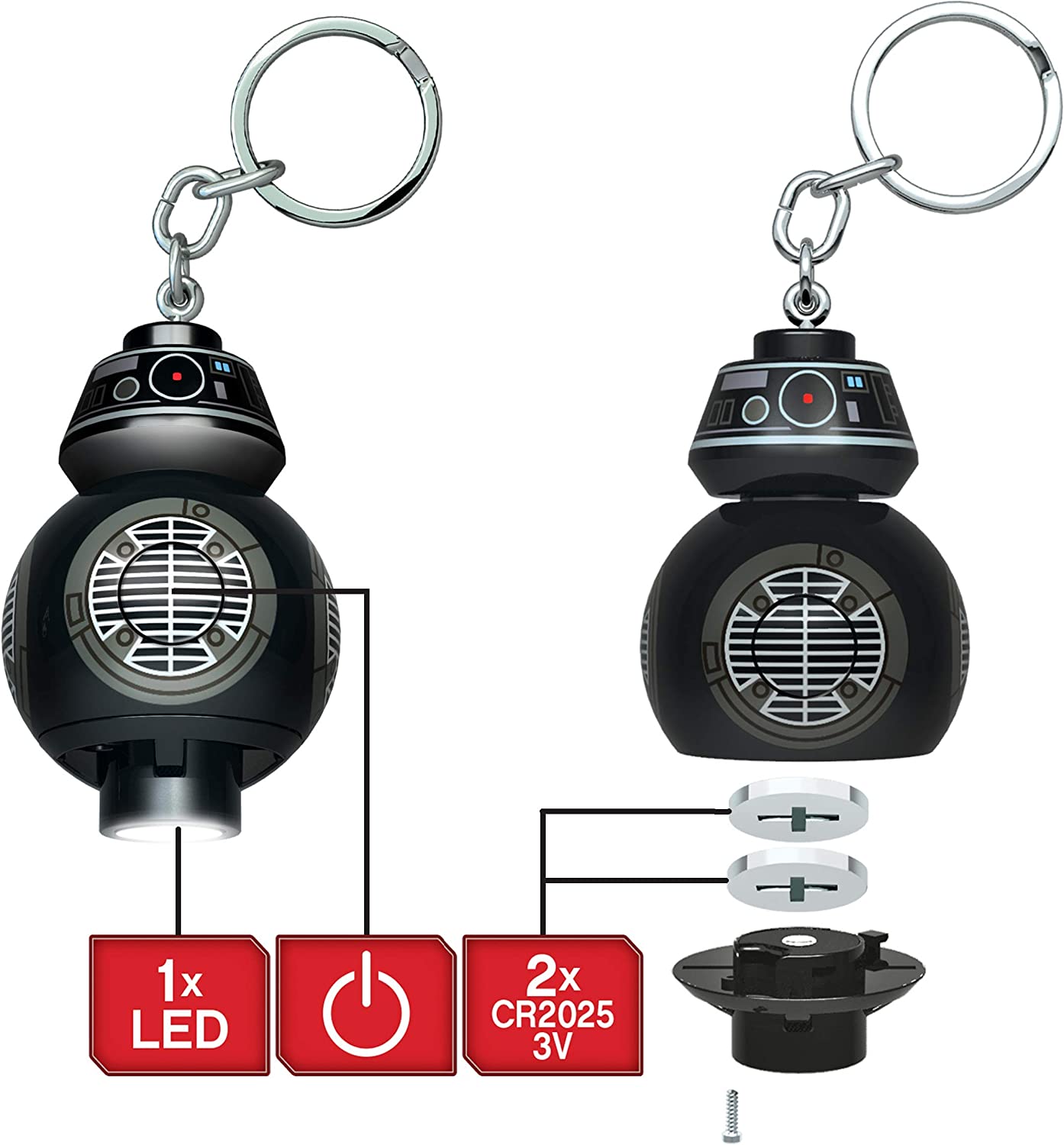 LEGO Star Wars BB 9E LED Keychain Light 3 Inch Tall Figure