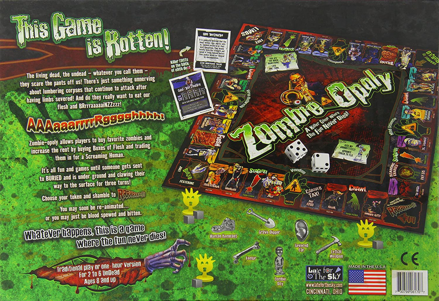 Late for the Sky Zombie-opoly