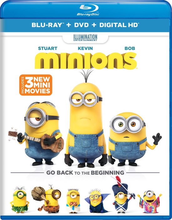 Minions [Includes Digital Copy] [Blu-ray/DVD] [2 Discs] [2015]