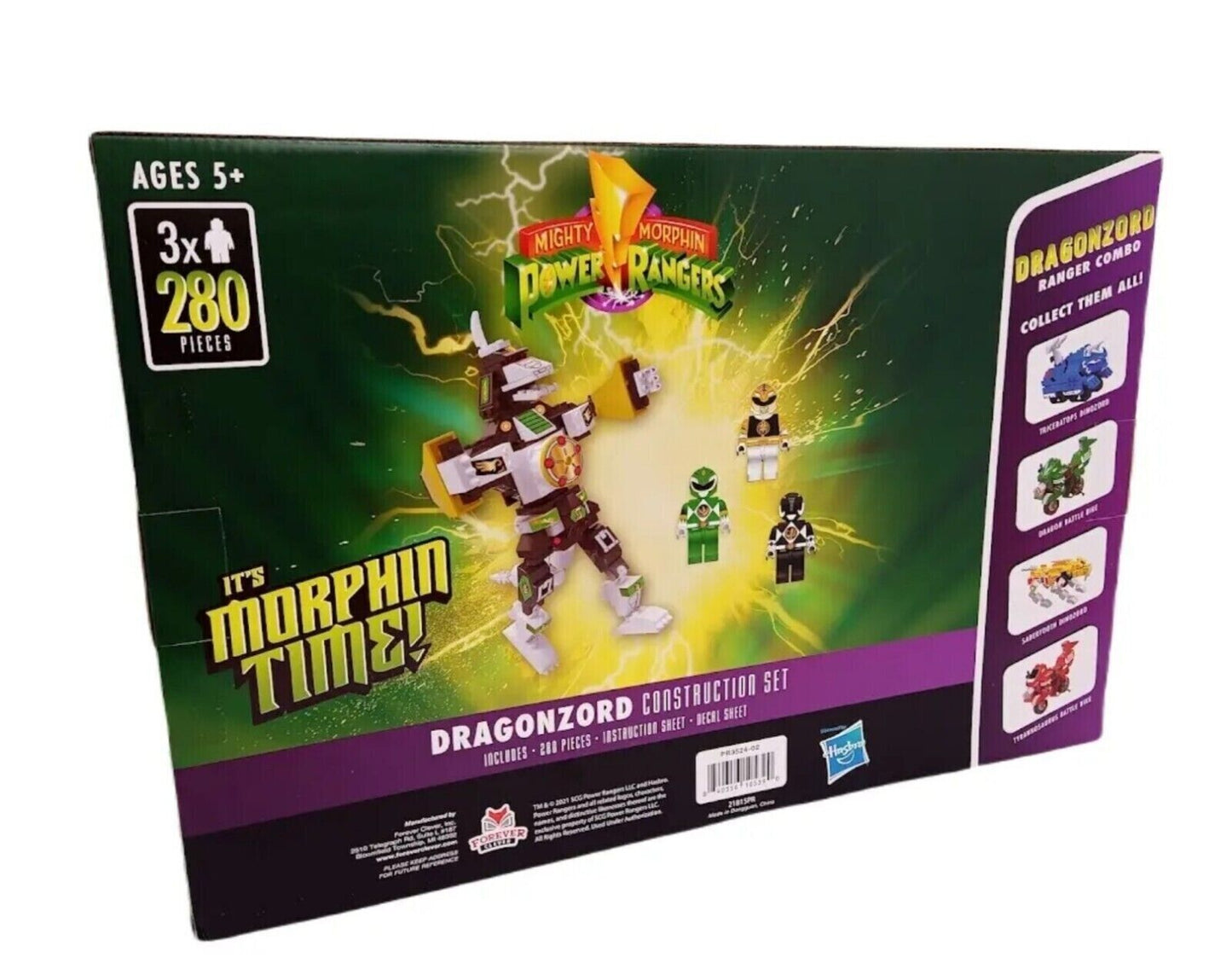 Dragonzord Mighty Morphin Power Rangers Construction Set 280 pieces Hasbro