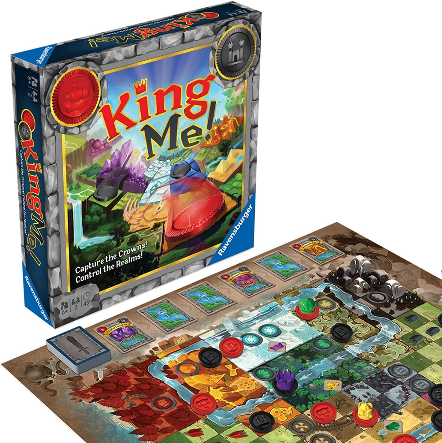 Ravensburger King Me Strategy Board Game Ages 8 & Up - A Fantastical Take On Classic Checkers