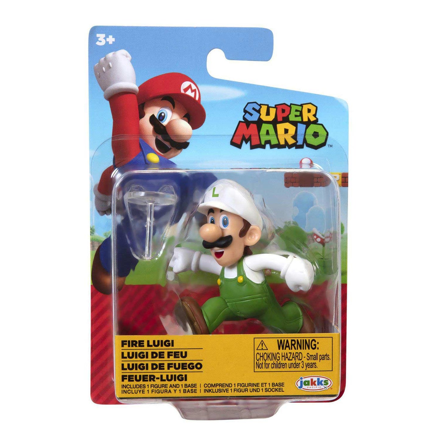 World of Nintendo Super Mario Series 25 Fire Luigi 2.5" Figure