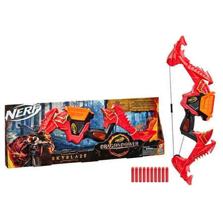 NERF DragonPower Skyblaze Dart Bow Blaster