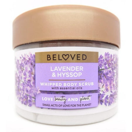 Love Beauty and Planet Beloved Whipped Body Scrub  Lavender & Hyssop  10 oz.