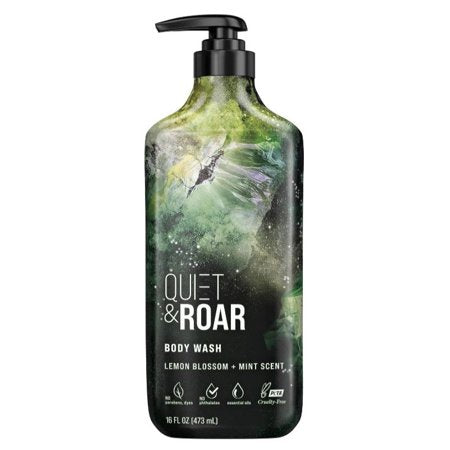 Quiet & Roar Lemon Blossom & Mint Body Wash made with Essential Oils - 16 fl oz