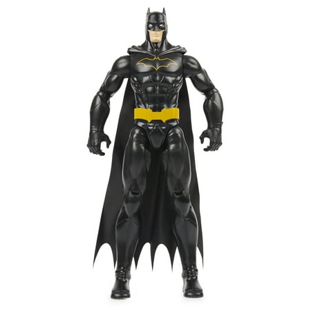 Batman 12-inch Action Figure (Black Suit)  for Kids Aged 3 and up