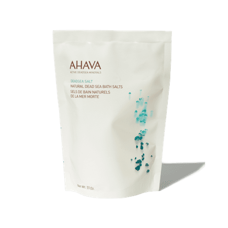 AHAVA DeadSea Salt Natural Dead Sea Bath Salts  100% DeadSea  11 oz